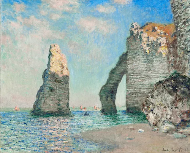 Claude Monet's The Cliffs at Étretat (1885)