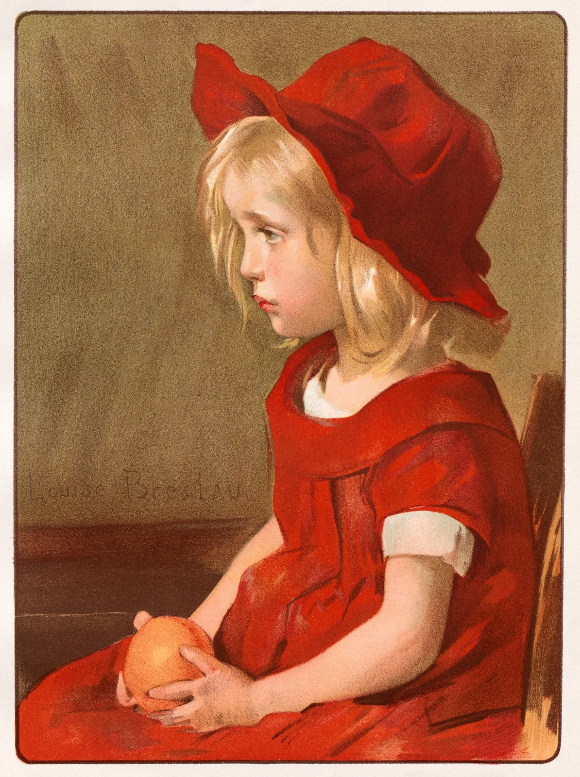 Laser cut and engrave Fillette à l'Orange (1899)