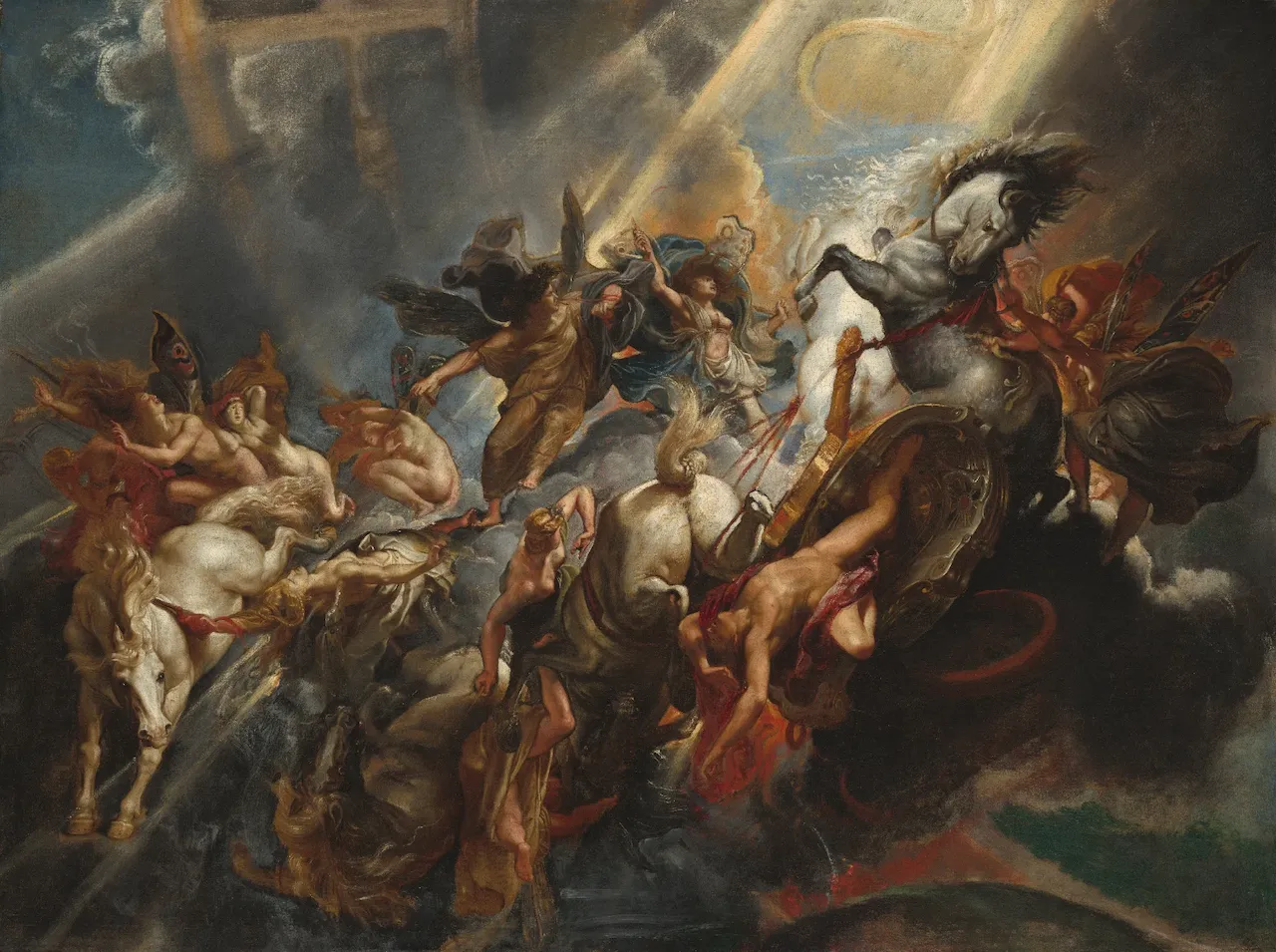 Laser cut and engrave Peter Paul Rubens - The Fall of Phaeton