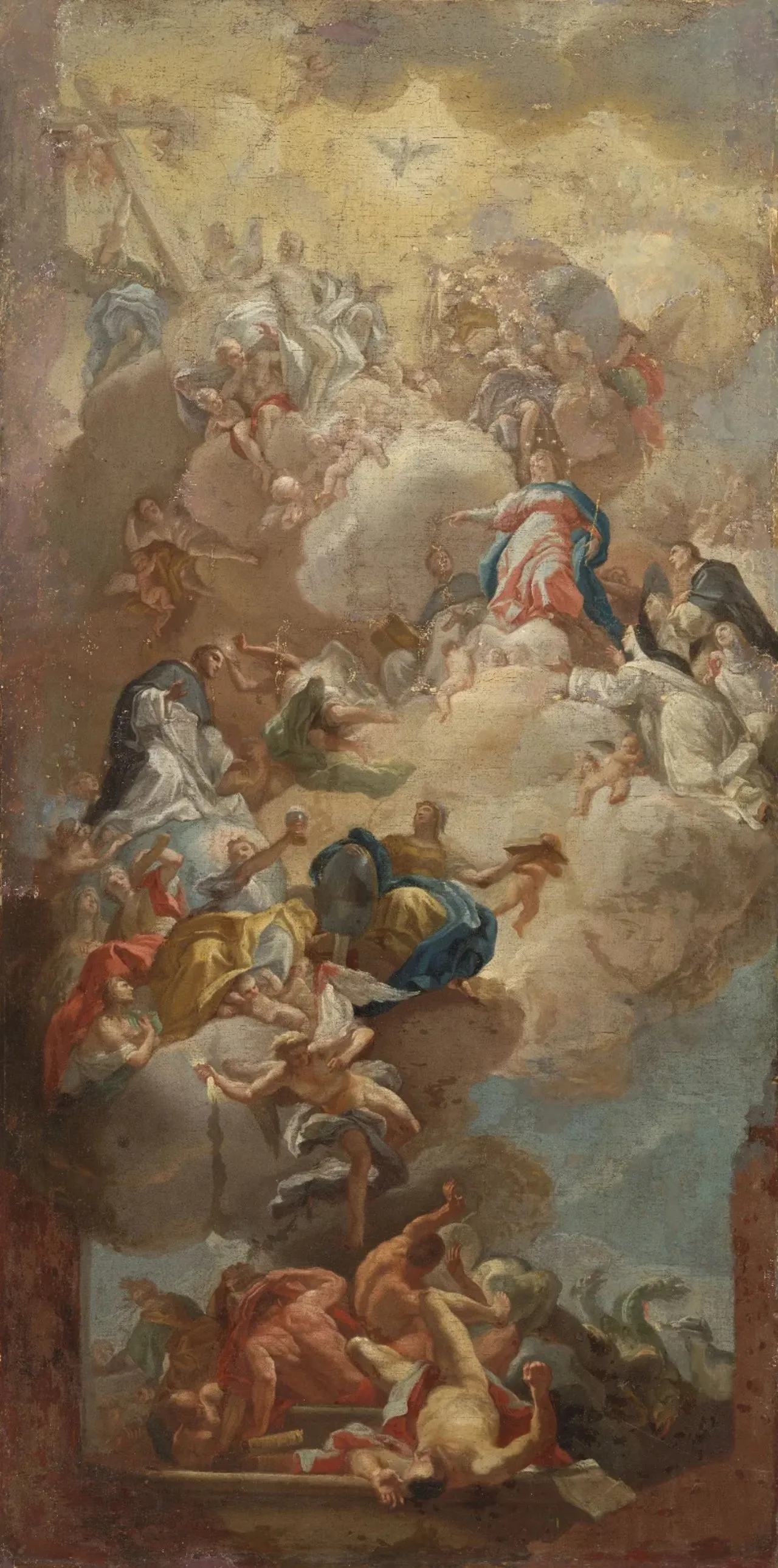 Laser cut and engrave The Glorification of Saint Dominic (1710 - 1785) by Francesco Solimena