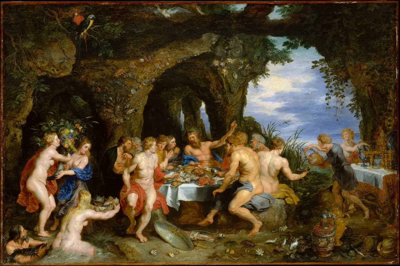 Laser cut and engrave The Feast of Acheloüs by Peter Paul Rubens