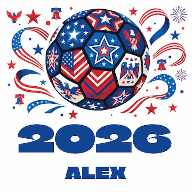 Patriotic Soccer Ball Design