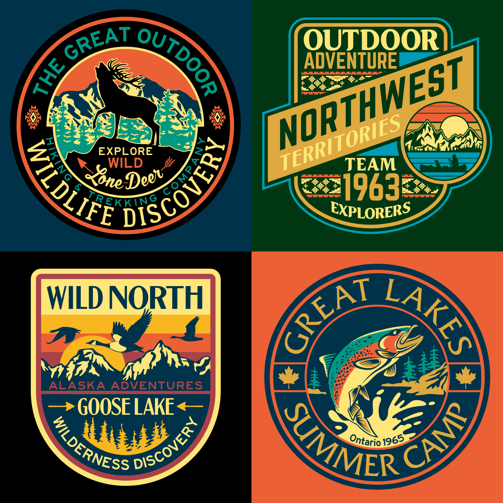 Outdoor Adventure Wildlife Badge Collection