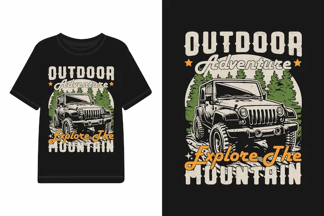 Offroad Vehicle Forest Adventure Graphic