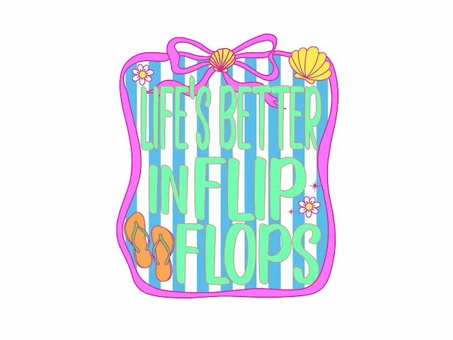 Beach Quote Sign With Ribbon Frame