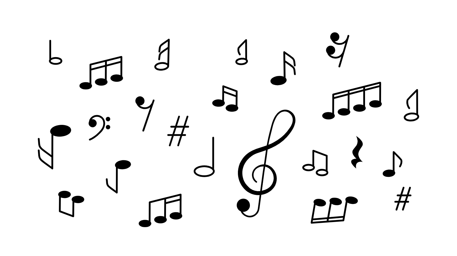 Musical Notes And Symbols Collection