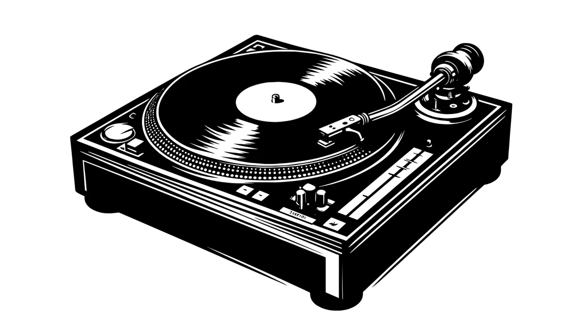 Laser cut and engrave Vinyl Turntable Player With Tone Arm