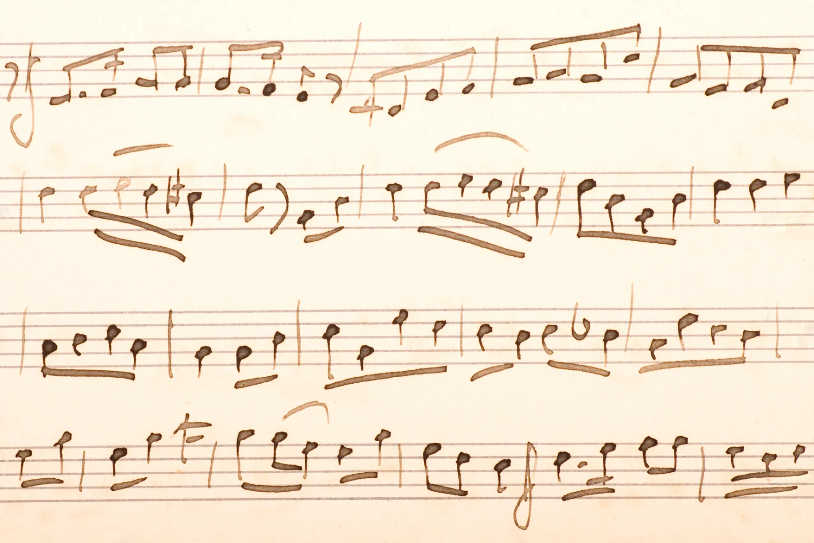 Handwritten Sheet Music Musical Notes