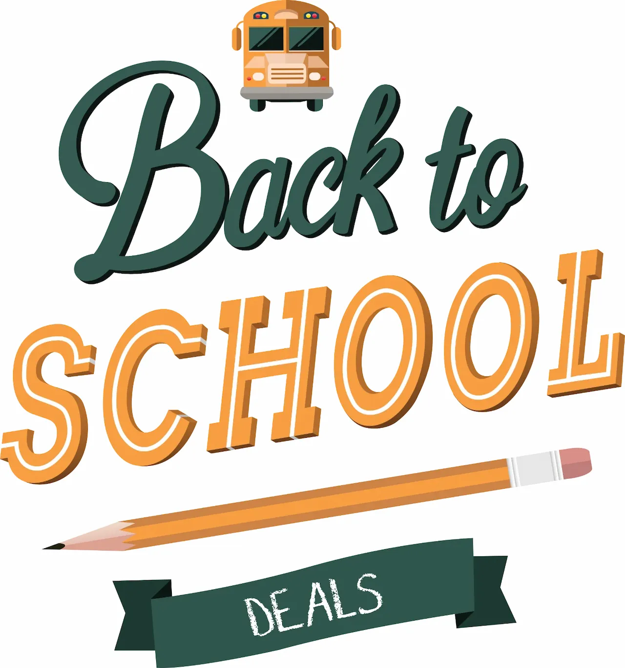 Laser cut and engrave Back To School Bus Pencil Banner