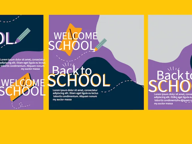 Back To School Education Social Media Posts