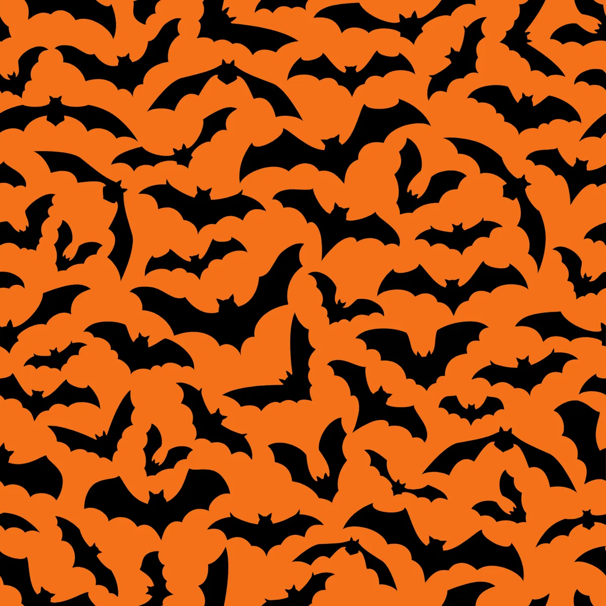 Laser cut and engrave Seamless Halloween Bat Pattern Background