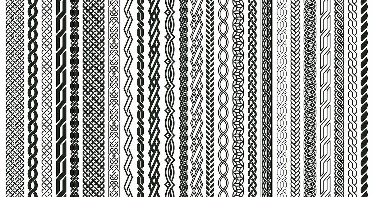 Laser cut and engrave Celtic Knotwork Decorative Border Pattern Collection
