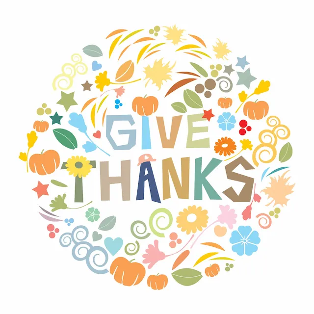 Give Thanks Thanksgiving Circular Floral Wreath