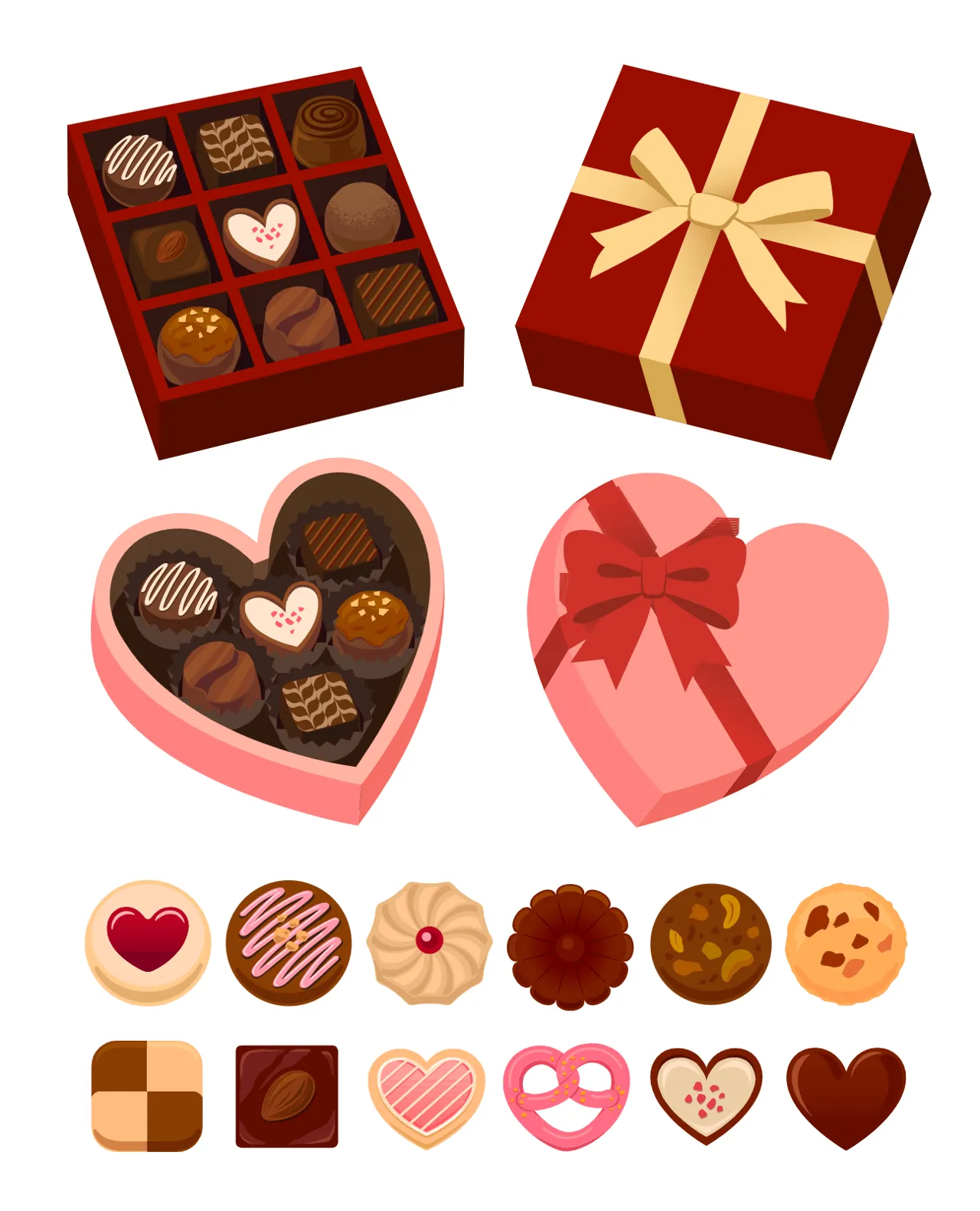 Laser cut and engrave Valentine Chocolate Gift Boxes And Assorted Treats