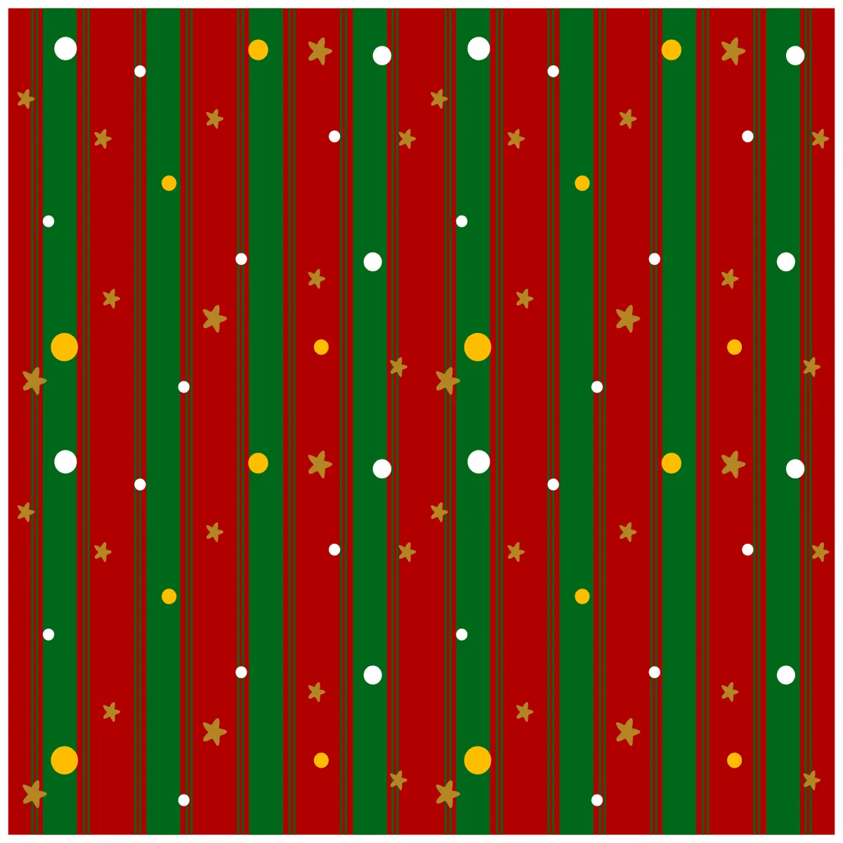 Laser cut and engrave Christmas Striped Pattern With Stars And Dots