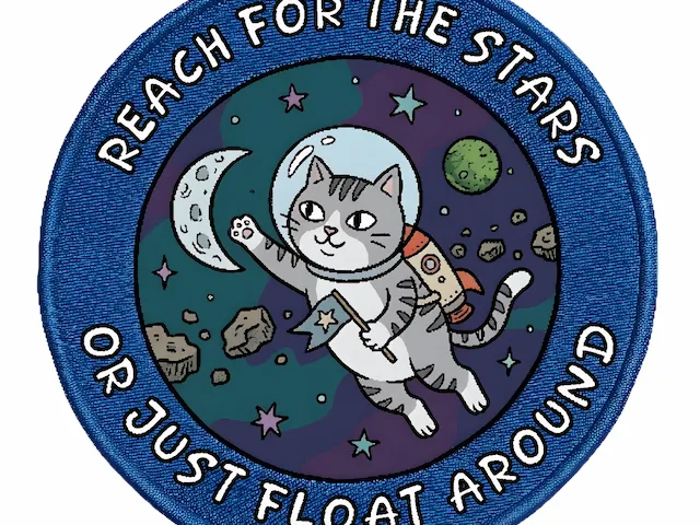 Astronaut Cat Floating In Space