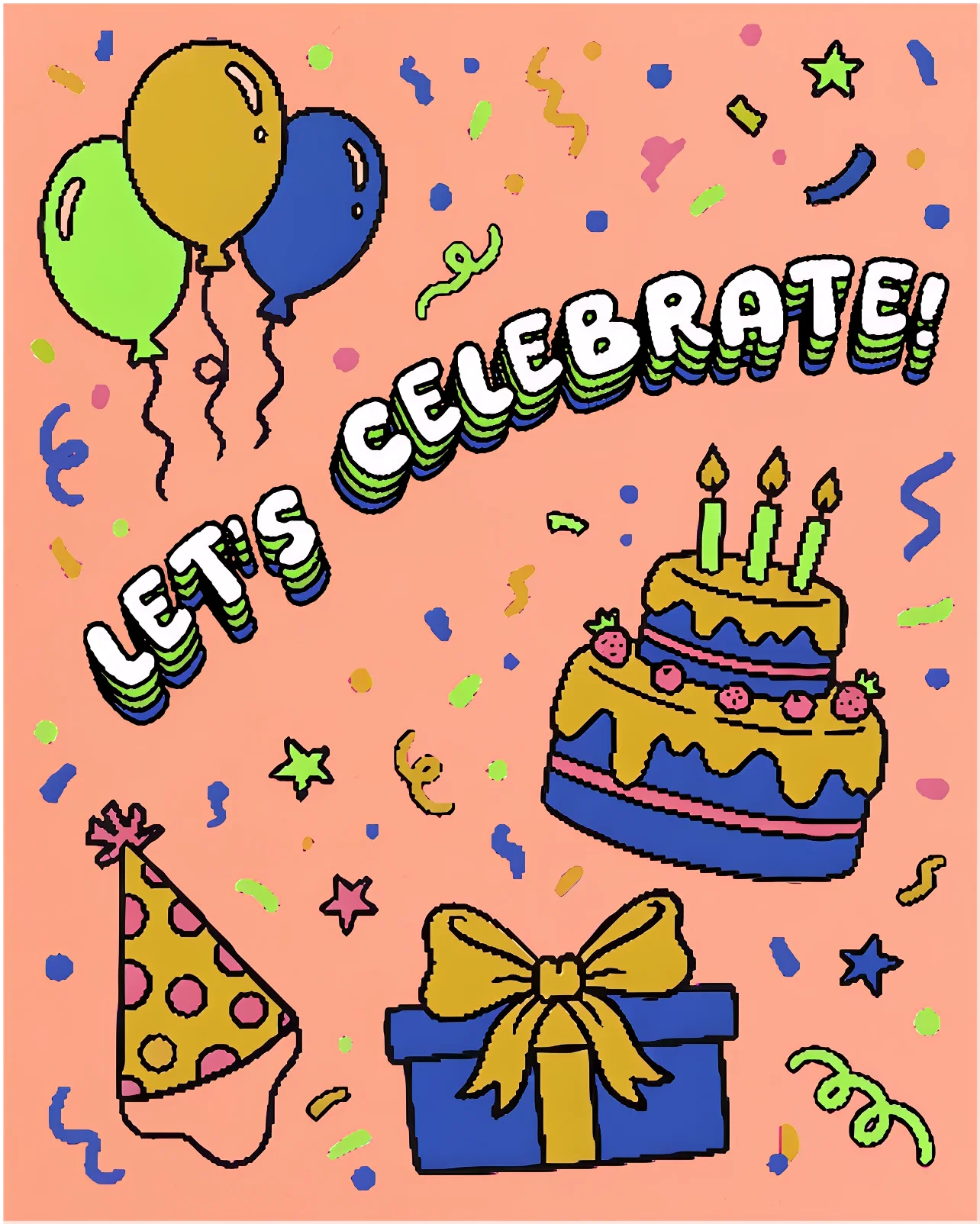 Birthday Celebration Party Card