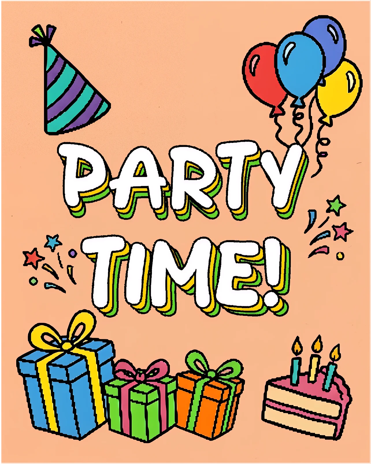 Party Time Celebration Card