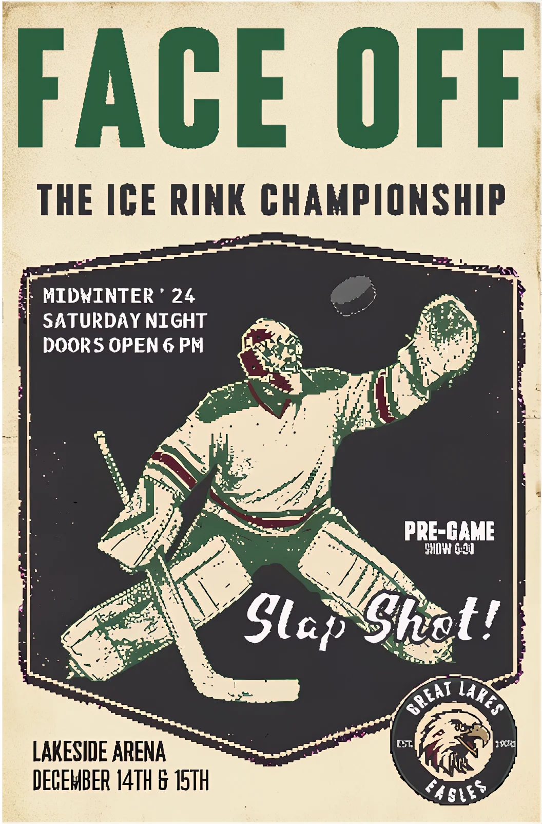 Ice Hockey Championship Event Poster