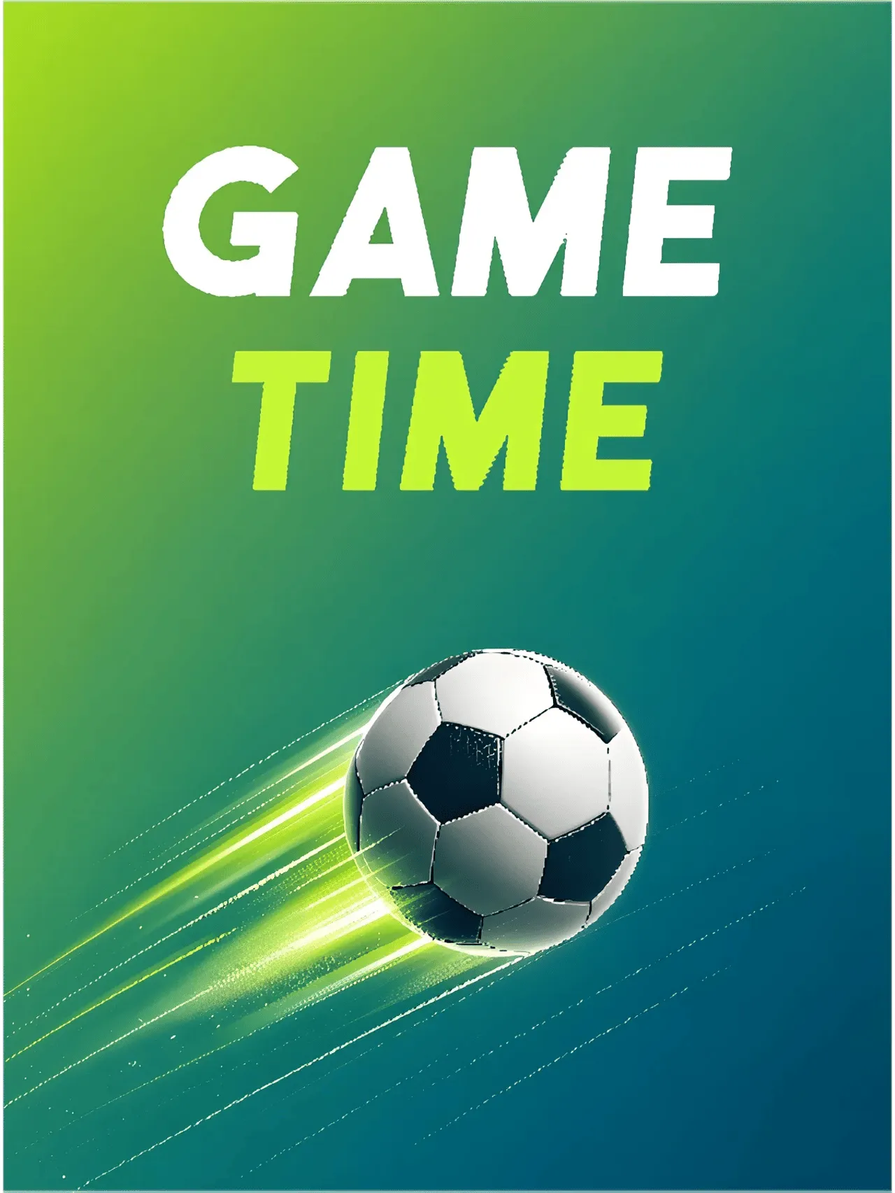 Laser cut and engrave Game Time Soccer Match