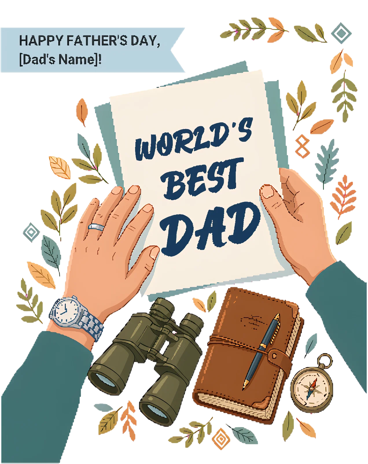 World's Best Dad Greeting Card