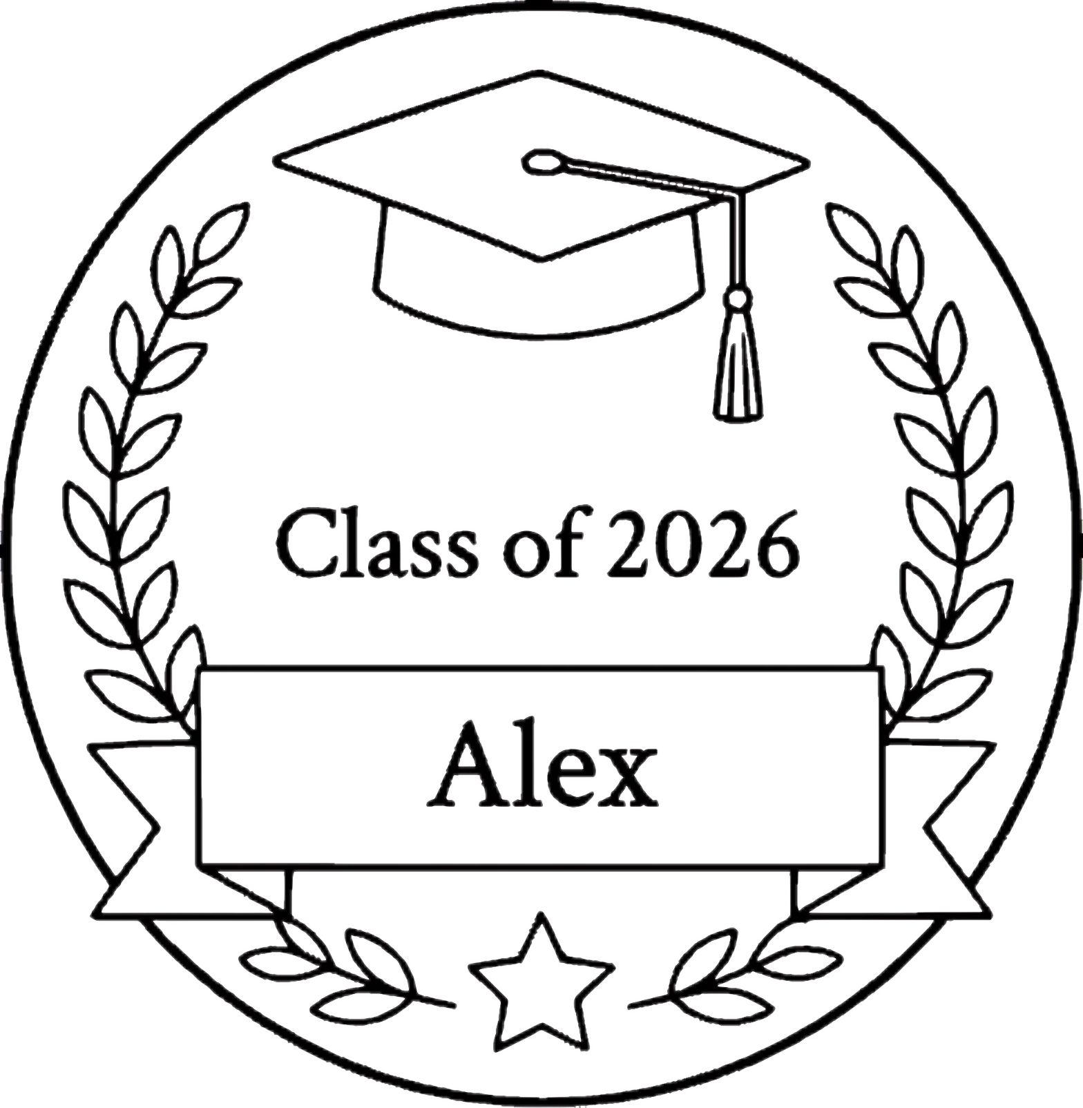 graduation_badge_laurel_cap_classof2026